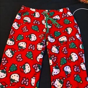 Fluffy hello kitty pants